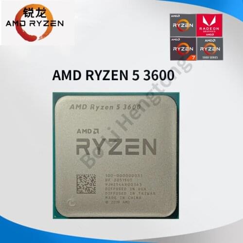 AMD Ryzen 5 3600 R5 3600 3.6 GHz Six-Core Twelve-Thread CPU Processor 7NM 65W L3=32M 100-000000031 Socket AM4 new but no fan