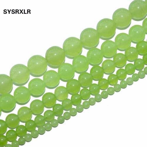 Wholesale High-Quality Lemon Green Natural Stone Agata Beads For Jewelry Making DIY Bracelet Necklace 4 6 8 10 12 MM Strand 15