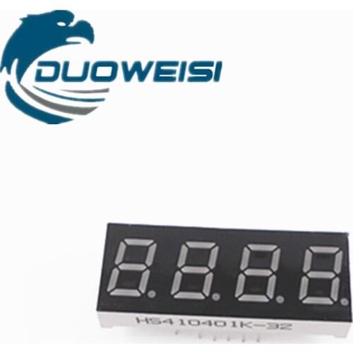 Digital tube 0.4 inches 4 digits common shade / common yang red highlight digital display tube clock