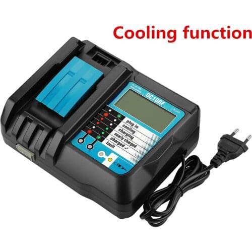 DC18RF Rapid Charger Replacement Power Tools Lithium-ion Charger 14.4V-18V for Makita Power Tool Battery DC18RA DC18RC With USB
