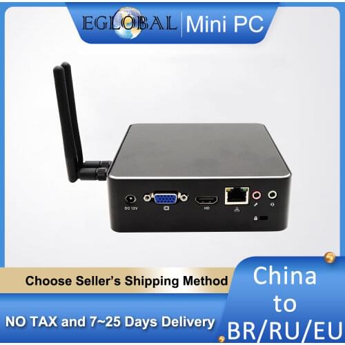 Cheap Intel i3 7167U i5 7200U i7 Mini Computer DDR4/DDR3 Win10 Linux Barebone Portable PC 4K HTPC Copper Fan 6*USB HDMI VGA WiFi