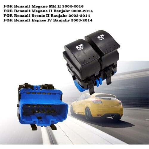 For RENAULT MEGANE II 2 SCENIC II GRAND SCENIC II 2002-2009 ELECT. WINDOW LIFTER SWITCH Button FRONT OE: 8200107772