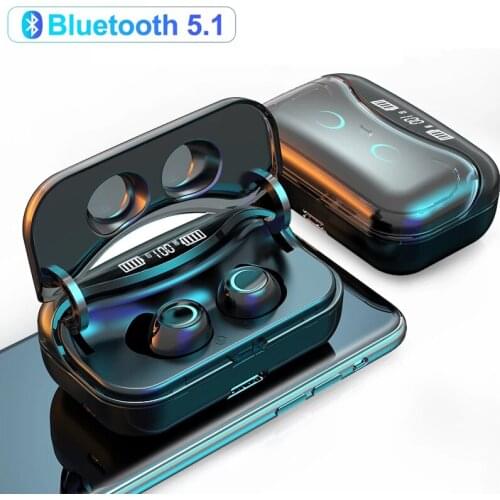 G08 Bluetooth 5.1 Earphones TWS Touch Control Wireless Earpiece IPX7 Waterproof Earbuds Headset With LED Display Charging Case