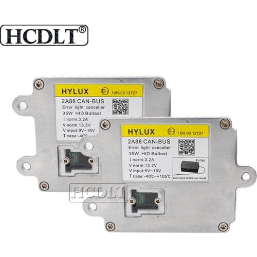 HCDLT Original 35W Hylux 2A88 Canbus HID Xenon Ballast 12V Error Light Canceller Hyluxtek Car Headlight Ballast Reator Retrofit