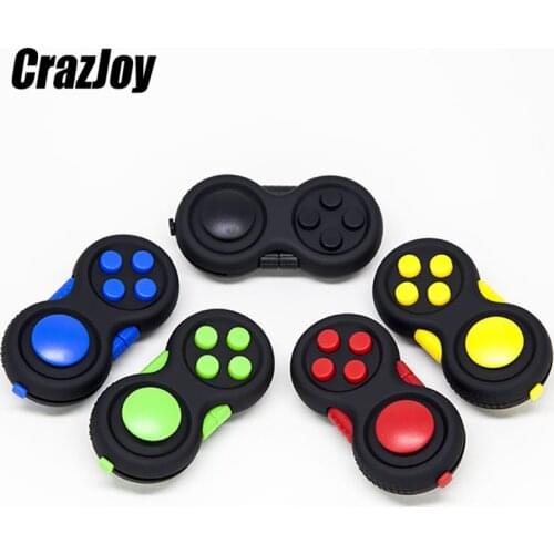 Rainbow Game Handle Fidget Toy Office Classic Anti-stress Controller Game Pad Focus Funny Toy Adhd Anxiety Stress Relief For Kid