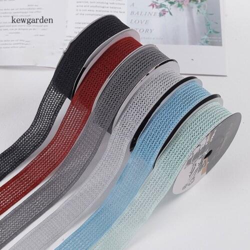 Kewgarden Wholesale Hollow Ribbons 28mm Handmade Tape DIY Hair Bowknot Satin Ribbon Packing Riband Webbing 20 Yards / lot