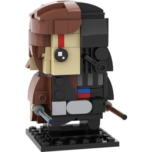 MOC Space Wars Brickheadz Figure Luke Father 191PCS Building Blocks Toys for Children Model Kids Gifts Bricks Block Toy