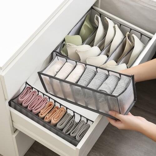 Hot Sale New Underwear Bra Organizer Storage Box 5 Colors Drawer Closet Organizers Boxes For Underwear Scarfs Socks Bra
