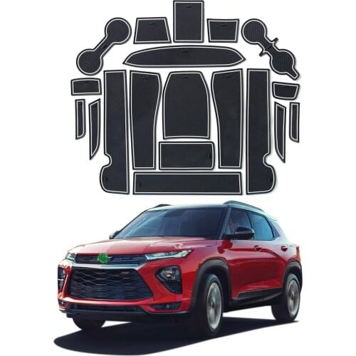 LFOTPP Vehicle Gate Slot Cup Pad For Trailblazer 2021 Car Door Groove Mats Auto Interior Styling Accessories 19 Pcs