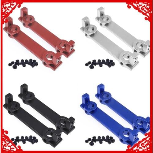 RCAWD 2pcs machined alloy front and rear bumper mounts for 1-10 RGT 86100 86110 FTX5579 Outback Fury crawler part