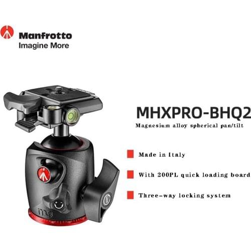 Manfrotto MHXPRO-BHQ2 digital SLR camera photography aluminum alloy professional spherical pan/tilt head