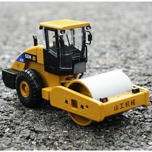 1/32 SG Caterpillar SEM520 Single Drum Vibratory Road Roller Diecast Model Toy