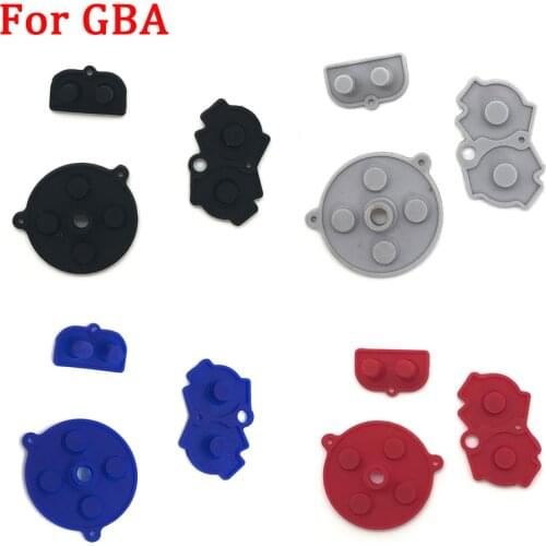 New Rubber Button Conductive Pads for GBA Buttons A-B D-pad for GameBoy Advance GBA Silicone Conductive Start Select Keypad