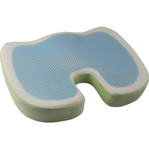 Orthopedic Enhanced Memory Foam Seat Gel Cushion Comfort Chair Car Office