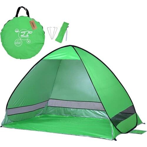 Durable Lightweight Tent Waterproof Instant Pop Up Beach Tent UV Protection Sun Shelter Tent Sunshade Canopy for Outdoor