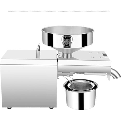 Rg-307 110V / 220V domestic stainless steel oil press household commercial electric small automatic hot and cold oil press