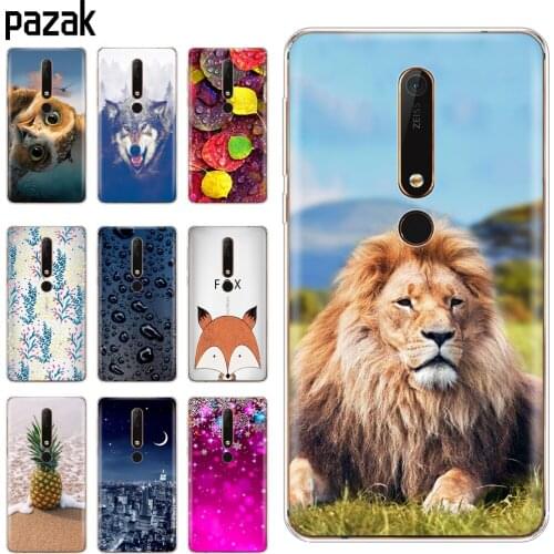Silicon case for Nokia 6 6.1 7 plus 8 9 nokia 6 2018 x5 x6 case soft tpu phone back cover for bumper printing protective Coque