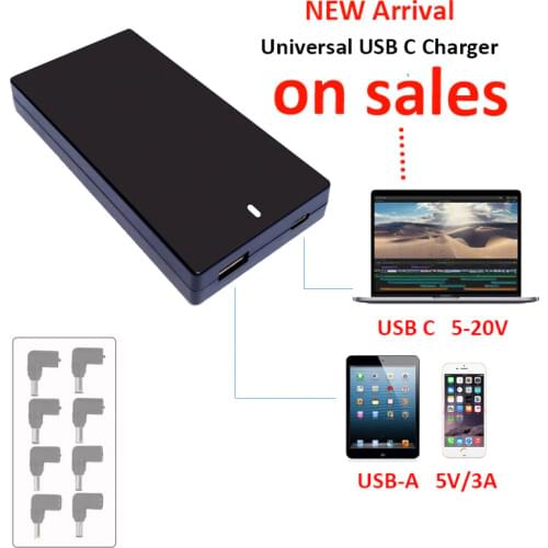 Universal Laptop Adapter All In One Notebook Adapter Type-C PD Charger USB C Mac Charger For Mac book Pro Laptop