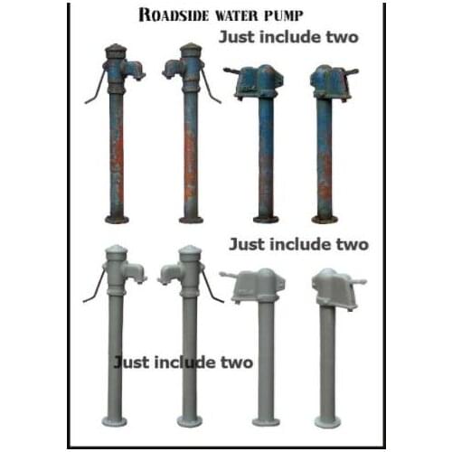 1/35 roadside water pump Accessories Resin Model Miniature figure Unassembly Unpainted