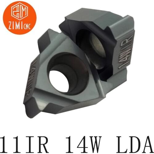 10pcs 11IR 14W LDA Carbide CNC lathe threaded Inserts Grooving turning machines cutting tools high quality Cut Off Tool steel