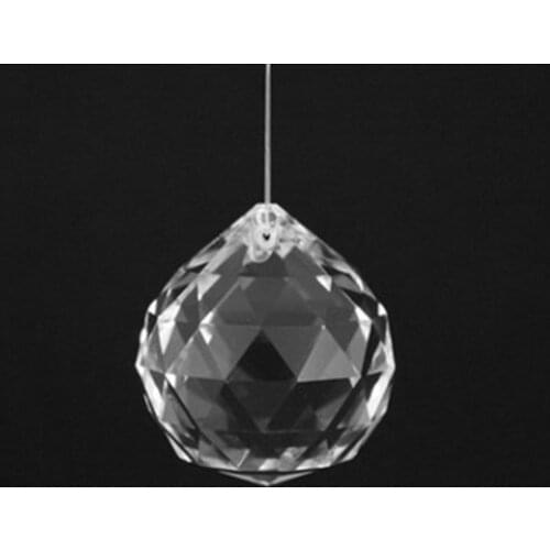 10pcs 30mm/40mm Clear Crystal Faceted Ball Glass Paperweight Fengshui Crafts Natural Stone for Home Hotel DIY Decoration