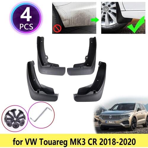 4 PCS for VW Volkswagen Touareg MK3 CR 2018 2019 2020 Mudguards Mudflap Fender Mud Flaps Baffle Muddy Splash Rear Accessories