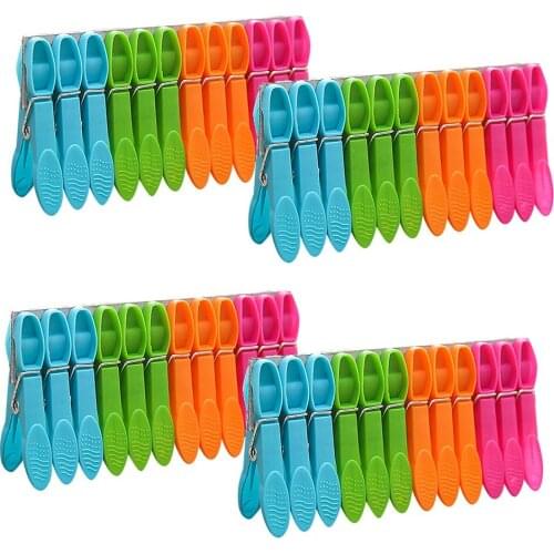 48pcs Small Clothes Pegs For Photo Clips Clothespin Paper Craft Decoration Clips Pegs Mini Size Plastic Clips Clothespins #P2