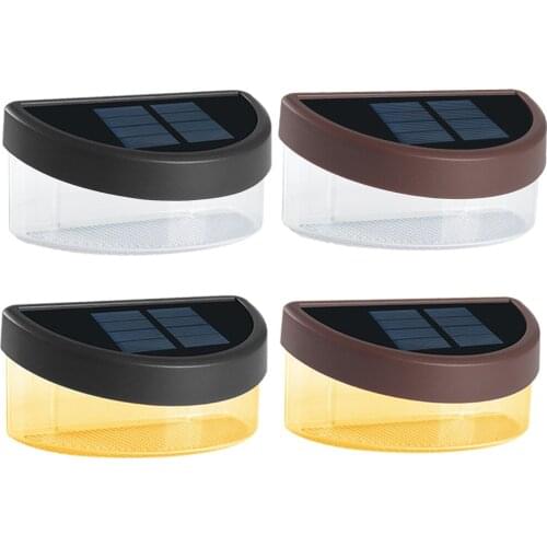 6LEDs Solar Garden Deck Light Stairs Step Fence Patio Yard Lamp Outdoor