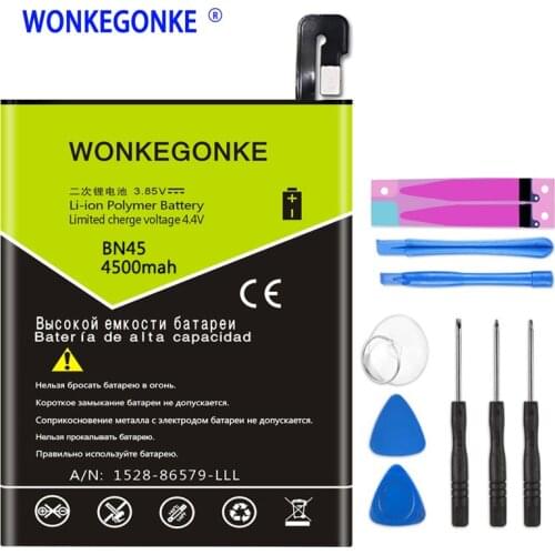 WONKEGONKE BN45 Battery for Xiaomi Redmi Note 5 Hongmi Note 5 BN45 Batteries Bateria