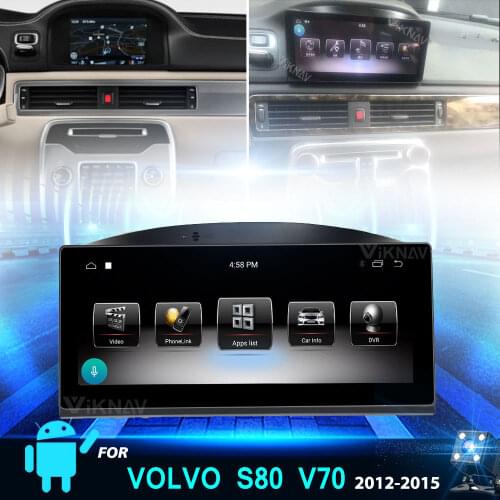 Car Multimedia DVD Player for Volvo S80 2012 2013 2014 2015 Telsa Style Car Stereo Radio GPS Navigation