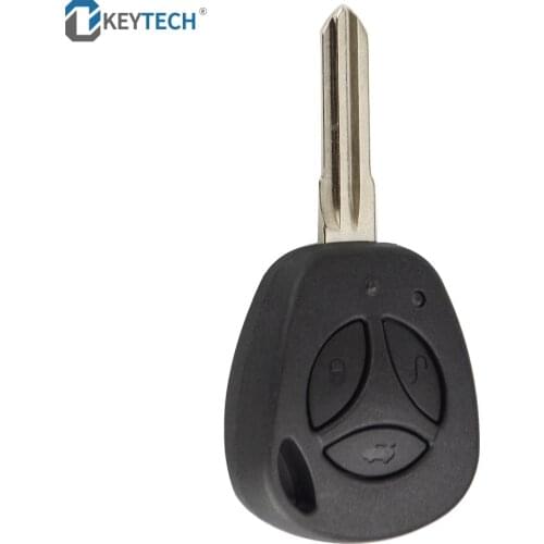 OkeyTech 3 Buttons Auto Car Key Shell For Lada Priora Kalina Vesta Grant Uncut Blade Auto Blank Remote Key Case Cover Fob