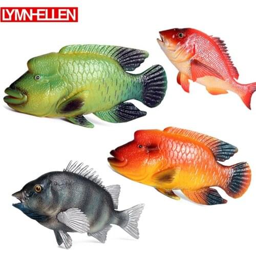 Childrens Solid Marine Animal Model Freshwater Fish Ornamental Fish Su Mei Carp Simulation Animal Toy Ornaments
