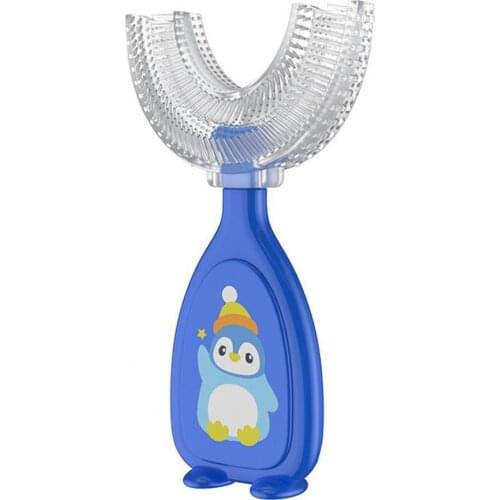 Kids Toothbrush PP Handle 360 Degrees Cleaning Portable Baby U Shape Toothbrush Kid Gum Care