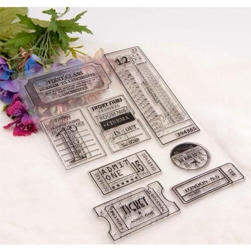 Hot Sale Bill Transparent Clear Stamps Silicone Seals Stamp Album Scrapbooking Dies Card Production Cutting Photo DIY