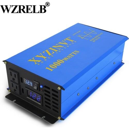 Pure Sine Wave Power Inverter 24V to 220V 1000W Generator Inverter Solar System Converter 12V/48V DC to 110V/120V/230V/240V AC