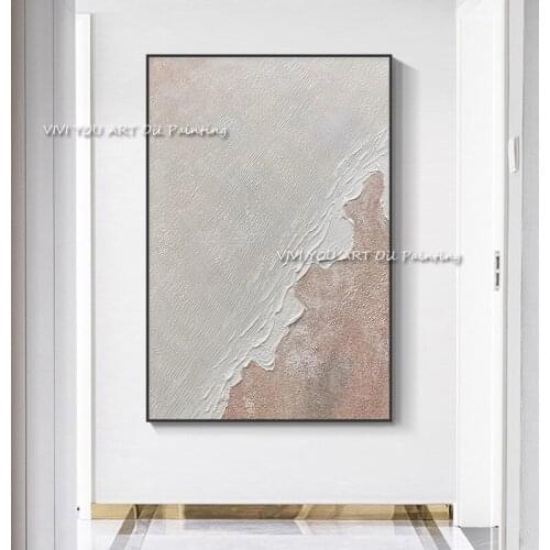 The Best Sea Waves Beach View Handmade Oil Painting Landscape On Canvas Creative White Wall Art Picture For Hotel Home Decor