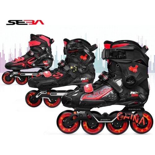 SEBA China limited edition Professional Adult Inline Skates Carbon Fiber ShoesFigure Skating Slalom slide TRIX IGOR HL