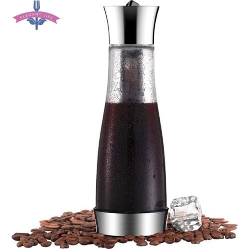 Coffee Maker Pot Mocha Cold Brew Cafetera Filter Coffee Pot Leakproof Thick Glass Tea Infuser Percolator Tool Espresso Maker