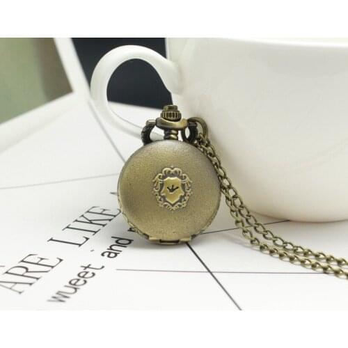 2020 New Bronze Size pendant clock Good Quality Shield Pendant Watch Gift