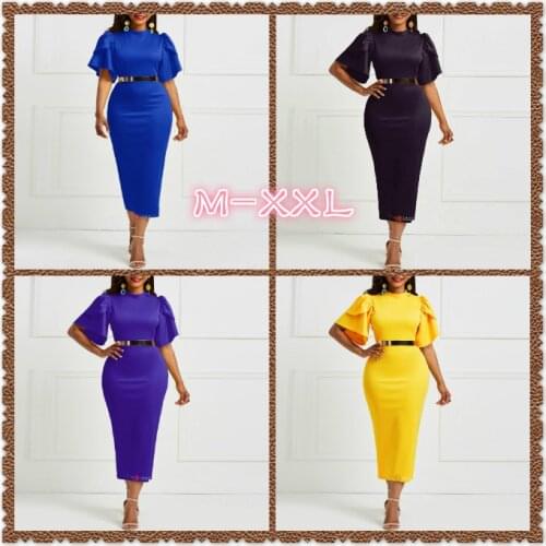 2021 Cross-Border New Amazon Autumn New Style One-step Dress European And American Womens Sexy Slim Fit Dress Currently Availab