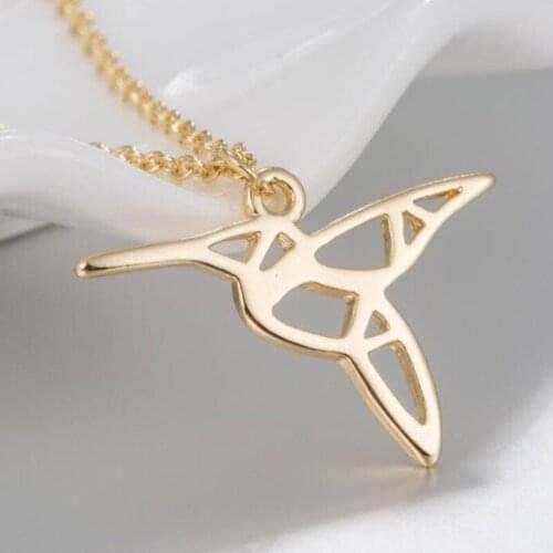 Necklace For Women Man Flying Bird Necklace Men Women Flame Pendant Necklace Titanium Stainless Steel Gold Color Chain Necklace