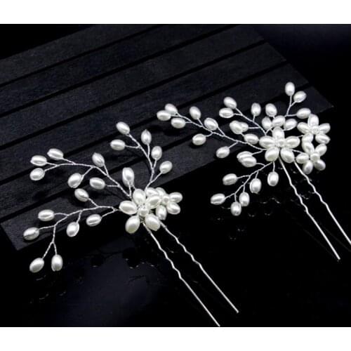 Festival Wedding Hair Accessories Bridal Hair Stick Floral Hairpin Beautiful Headdress Plait Hair Clip Vine Accessories