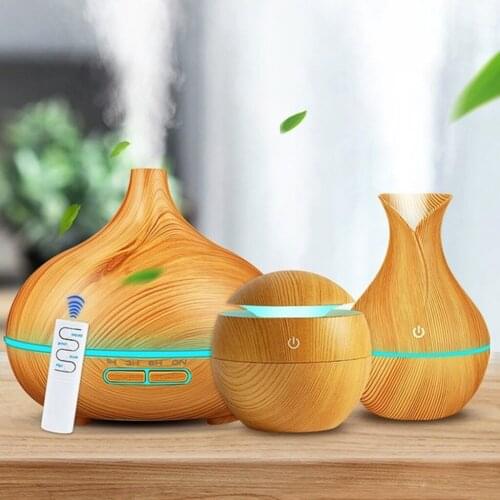 3 Pc Aroma Essential Oil Diffuser Air Purifier Humidifier with 7 Color Led