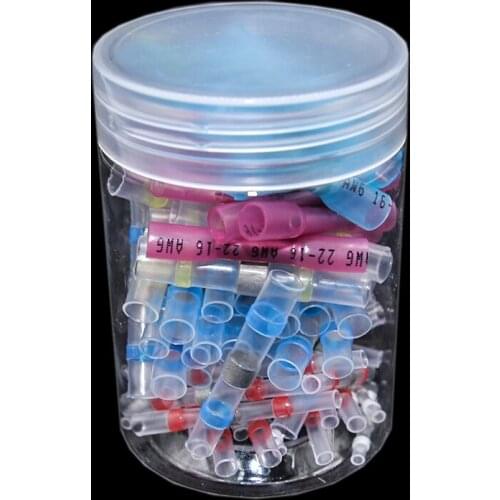 80PCS Waterproof Solder&Seal Heat Shrink Butt Connector Soldering Sleeving Kits electrical connectors wire butt connector