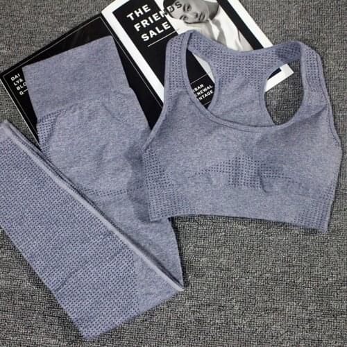 Seamless Yoga Set for Women Fitness Clothes Gym Leggings Push Up Sports Bra Top Sportwear Female Workout Sport suit