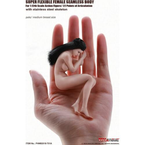 1/12 Action figure Female Suntan Body Seamless Figure Model Doll Girl Female Figure Body model