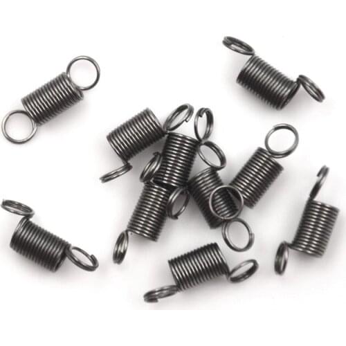 10pcs/lot Stainless Steel small Tension Spring With Hook For Tensile DIY Toys Spring