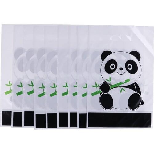 20pcs Gift bag Cute Panda Food Bag Plastic Candy Cookie Biscuit Cartoon Cake Bags Box Packaging Bag Wedding Party Decor Supply
