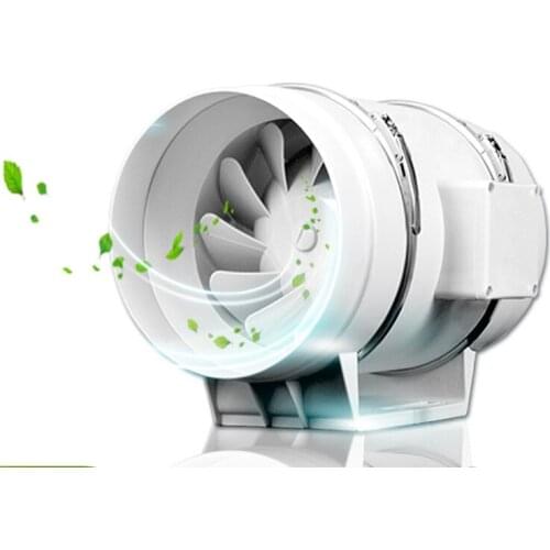 4 Inch Extractor Fan Low Noise Inline Duct Hydroponic Air Blower Electric Exhaust Fan Booster Fans Grow Ventilation Vent
