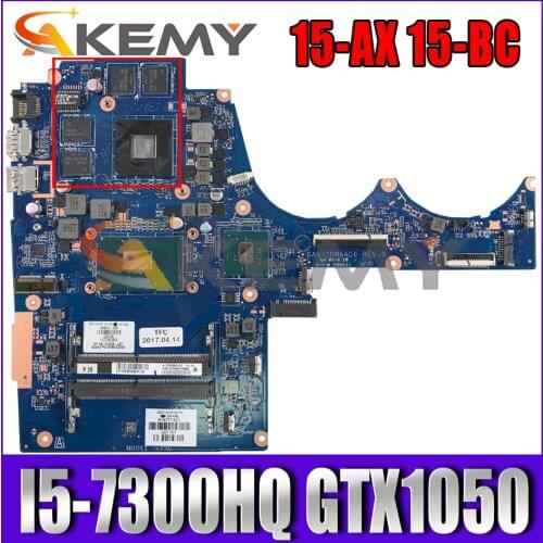 914773-001 914773-601 For HP TPN-Q173 15-AX 15-BC I5-7300HQ GTX1050 Laptop Motherboard DAG35DMBAD0 N17P-G0-A1 Notebook Mainboard